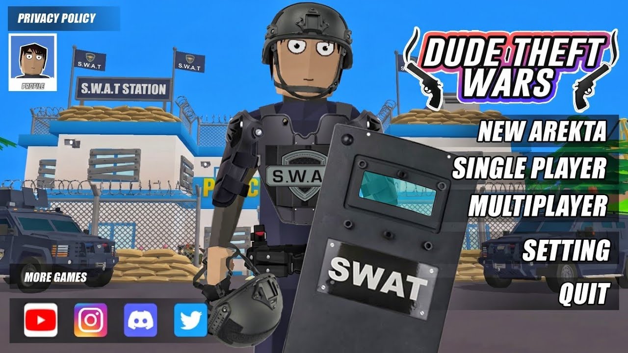 Jack Became a 5-Star SWAT Officer in Dude Theft Wars