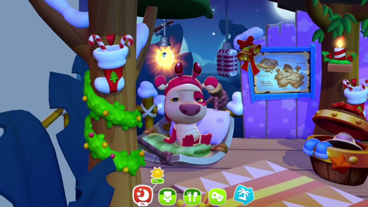 My Talking Hank : Islands - New Update!!! Winter Island Wonderland Gameplay (Android, iOS)