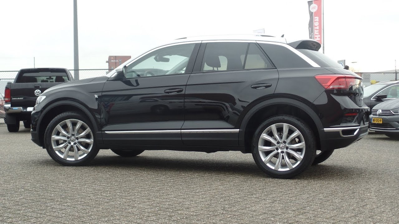 Volkswagen NEW T-Roc 2018 Style Deep Black Pearl / White roof walk around & Inside
