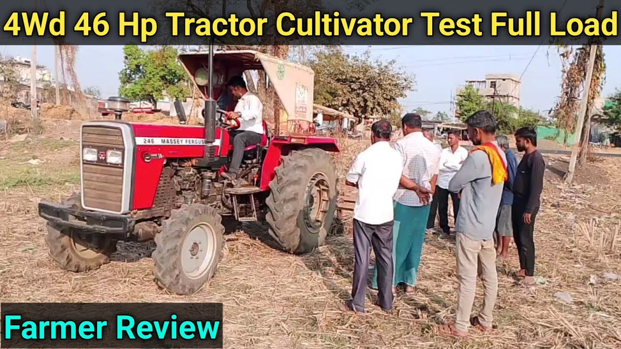 Massey 246 Dynatrack 4WD Cultivator Demo | 46HP Real Field Power Test