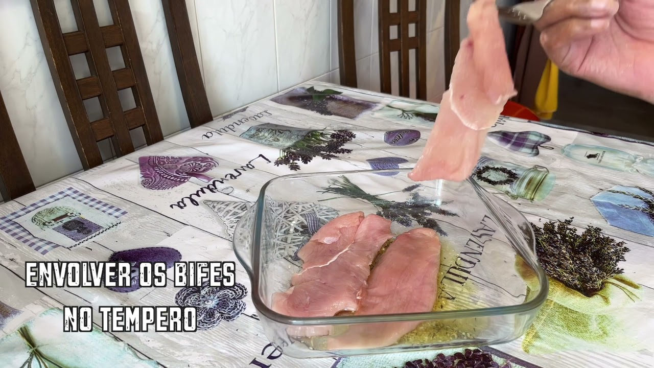 Como temperar bife de peru