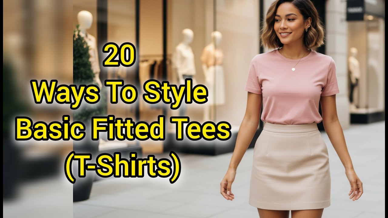 How To Look Rich & Polished in Basic Fitted Tees | 20 Effortless Outfit Ideas