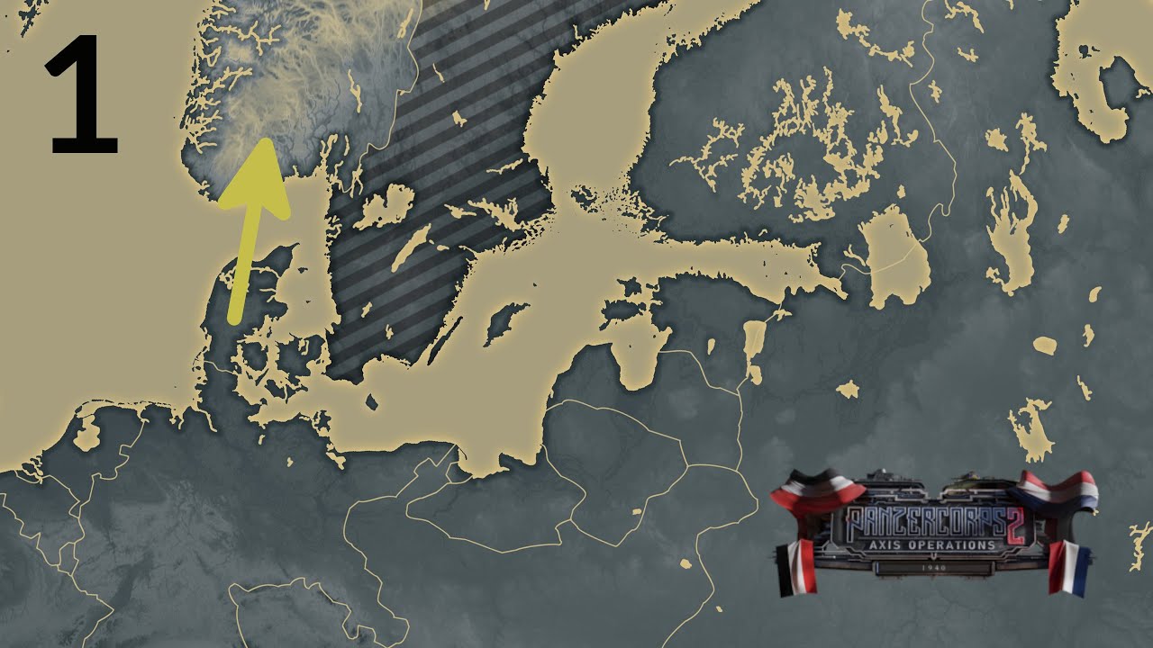 Panzer Corps 2 | Axis Operations 1940 | Mission 1 - Fornebu (1/2)