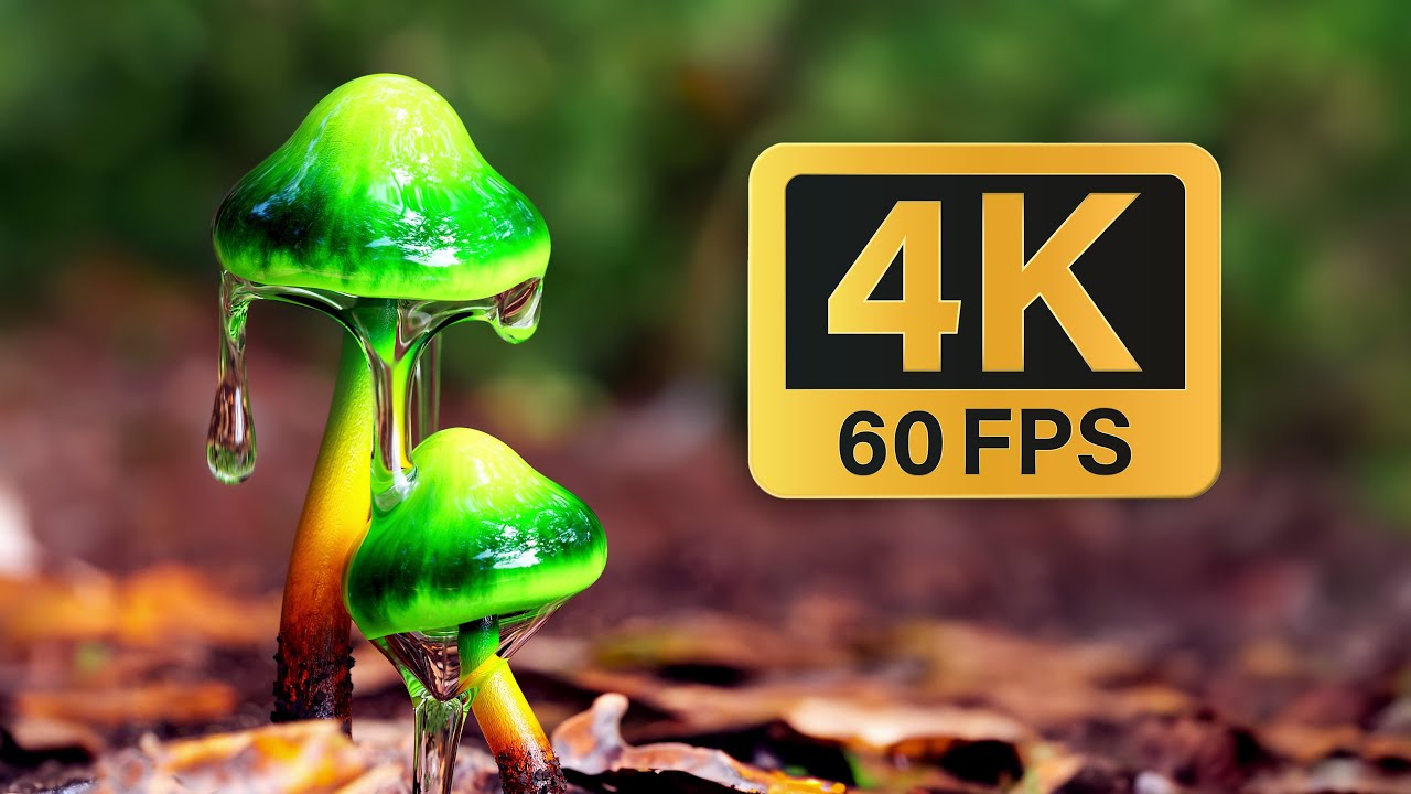 Drool Cap Mushroom - 4K 60 FPS