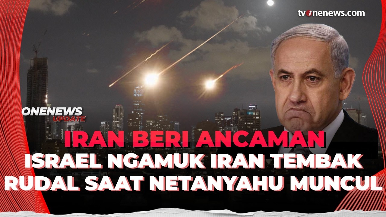 Ngeri! Rudal Iran Hantam Tel Aviv Saat Benjamin Netanyahu Muncul | OneNews Update