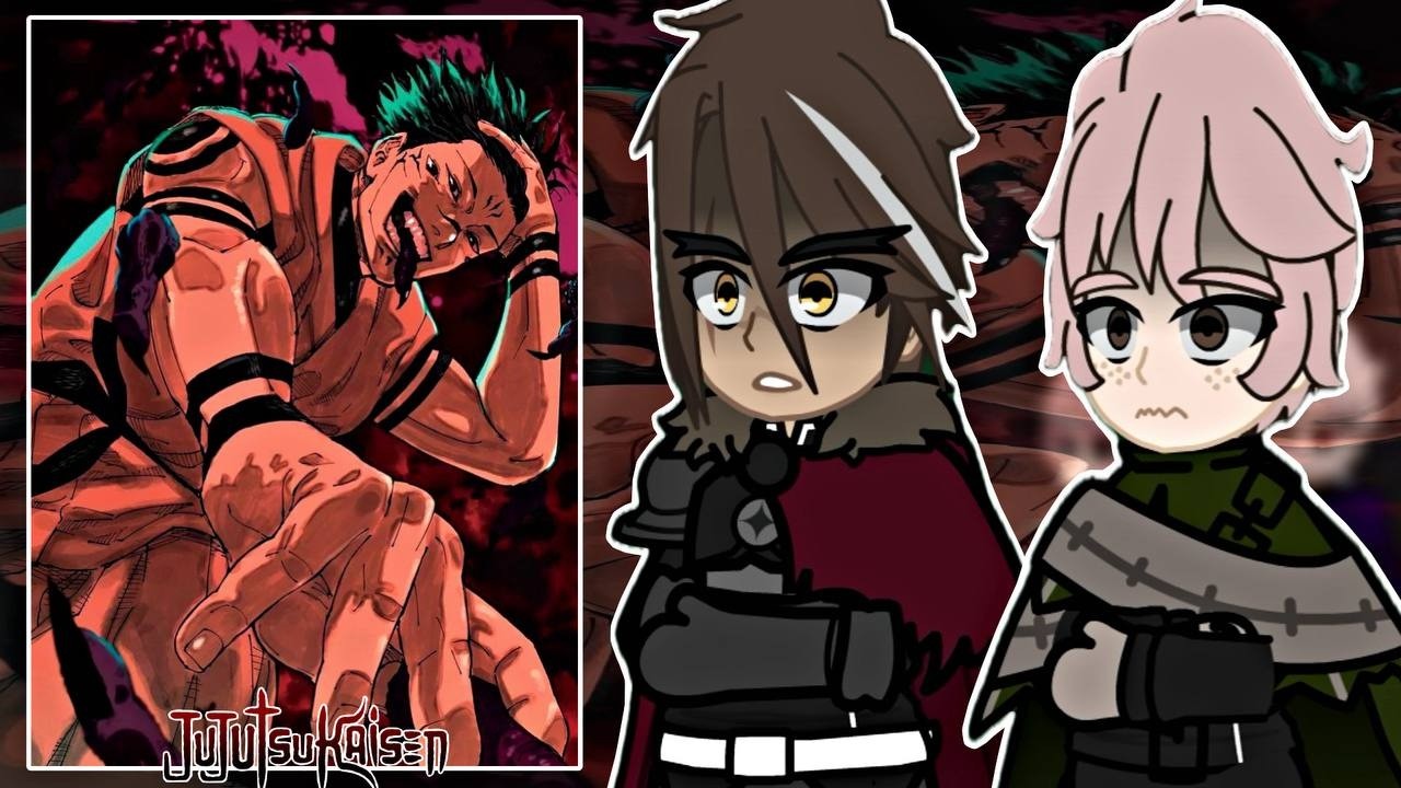 Sentenced to Be a Hero React to Sukuna as Demon Lord | Jujutsu Kaisen | Gacha React |