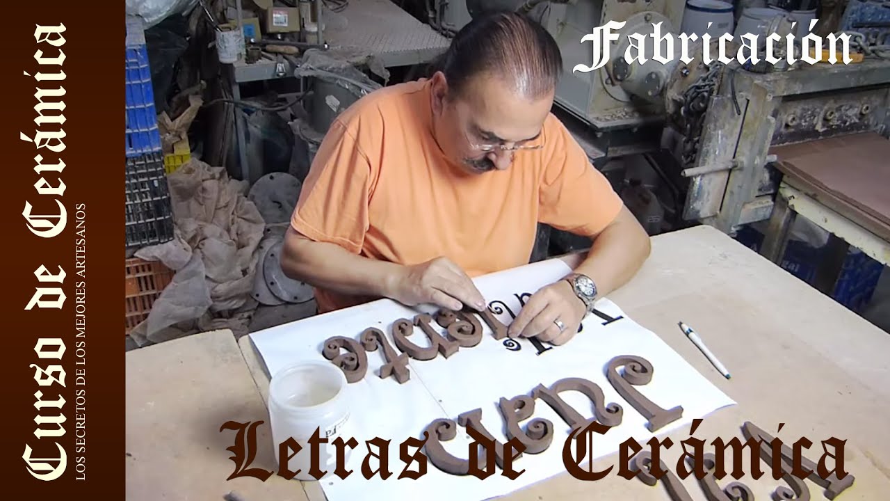 Curso de Cerámica - Fabricar Letras en Cerámica - Parte 1