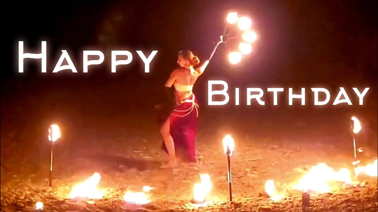 Happy Birthday Fire Dance to Lenny Kravitz' song by Kokoz Ksenia