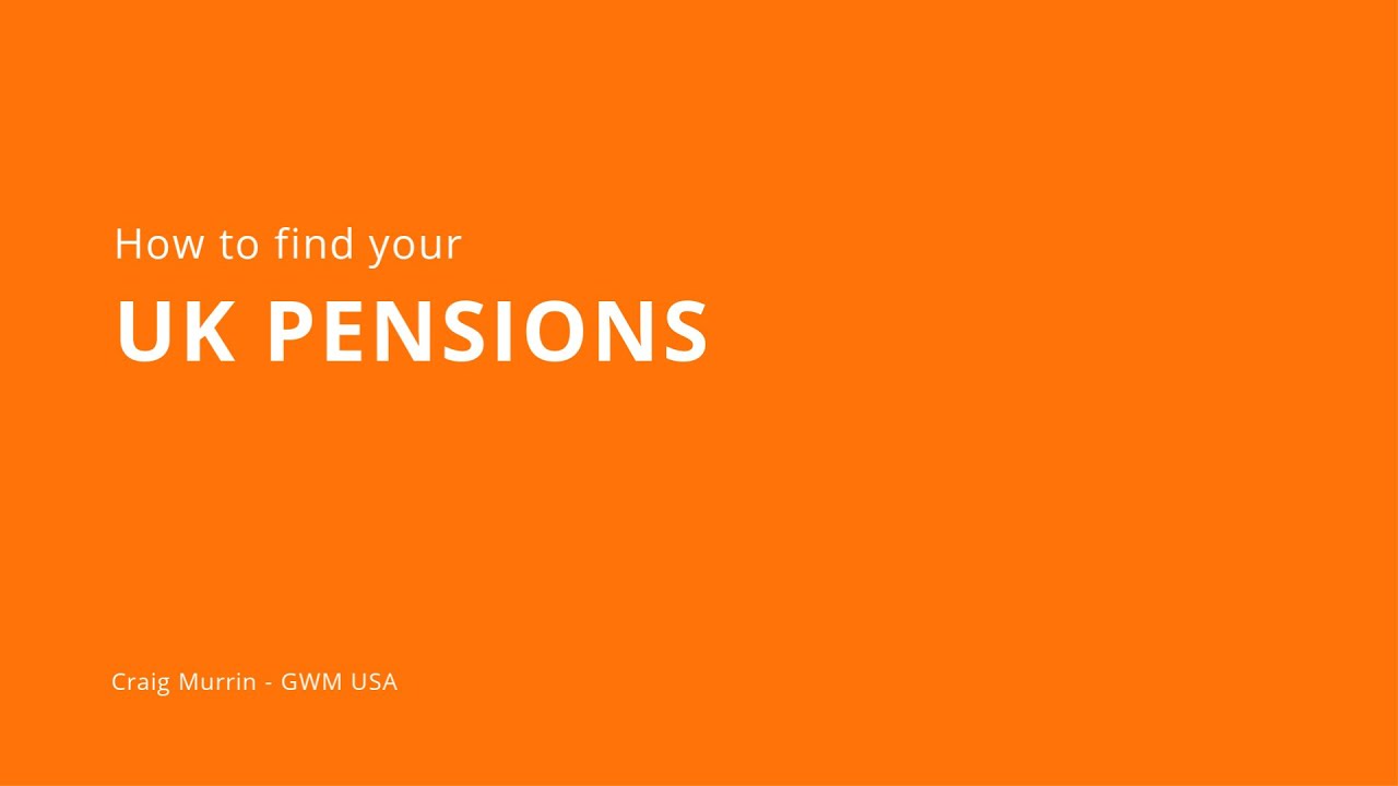 How to find a lost UK Pension