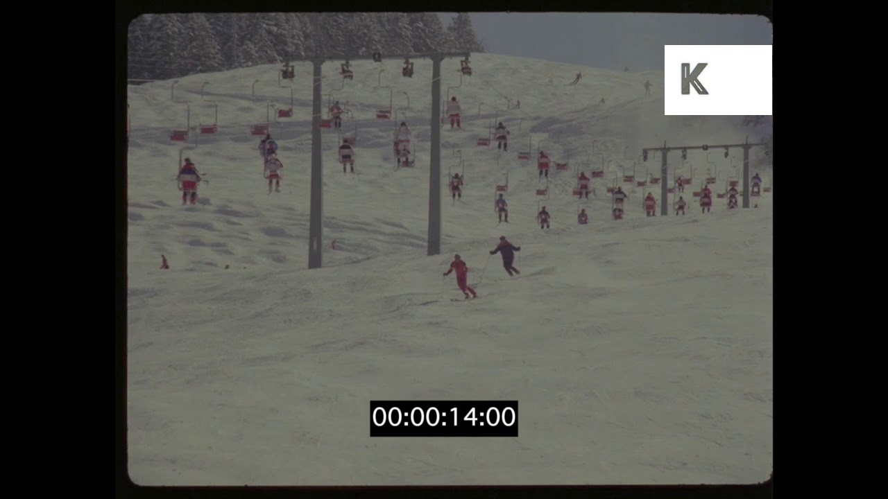 1960s, 1970s Austria, Skiing Resort, Winter Sports, 35mm