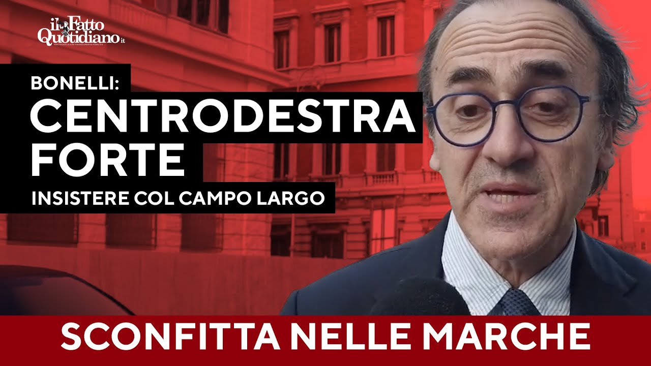 Bonelli commenta la sconfitta nelle Marche: 