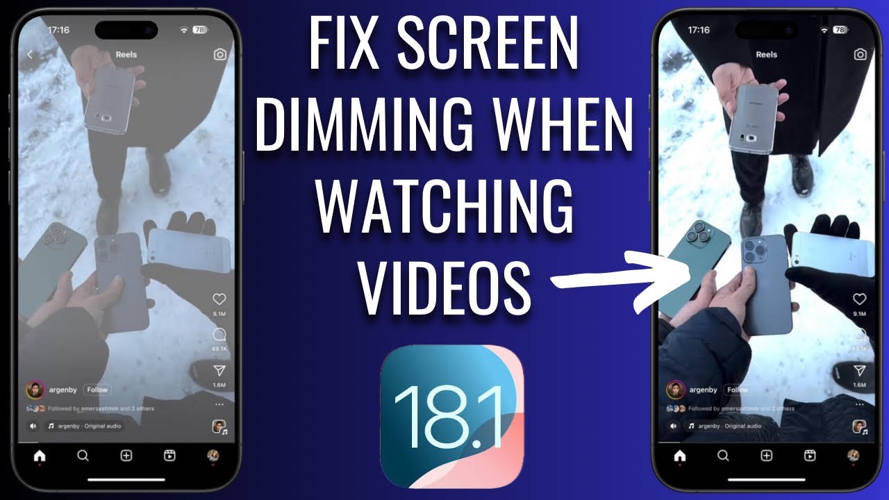 How To Fix Screen Dimming When Watching Videos On iPhone/iPad