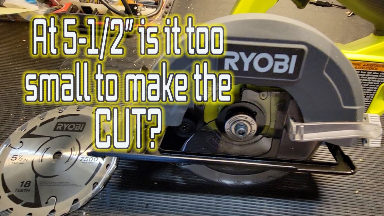 Аккумуляторная дисковая пила RYOBI 18V One+ 5-1/2 PCL500B (обзор и демонстрация)