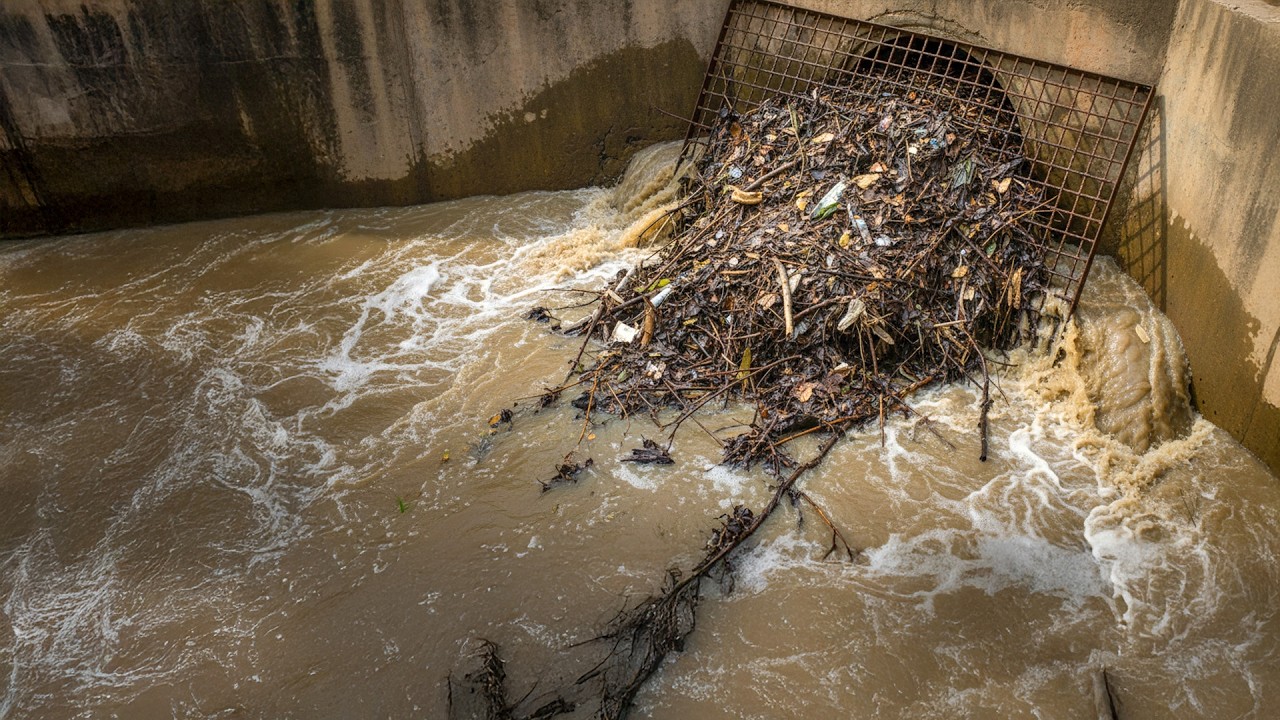 Huge Debris Cleanup While Opening a Flooded Culvert