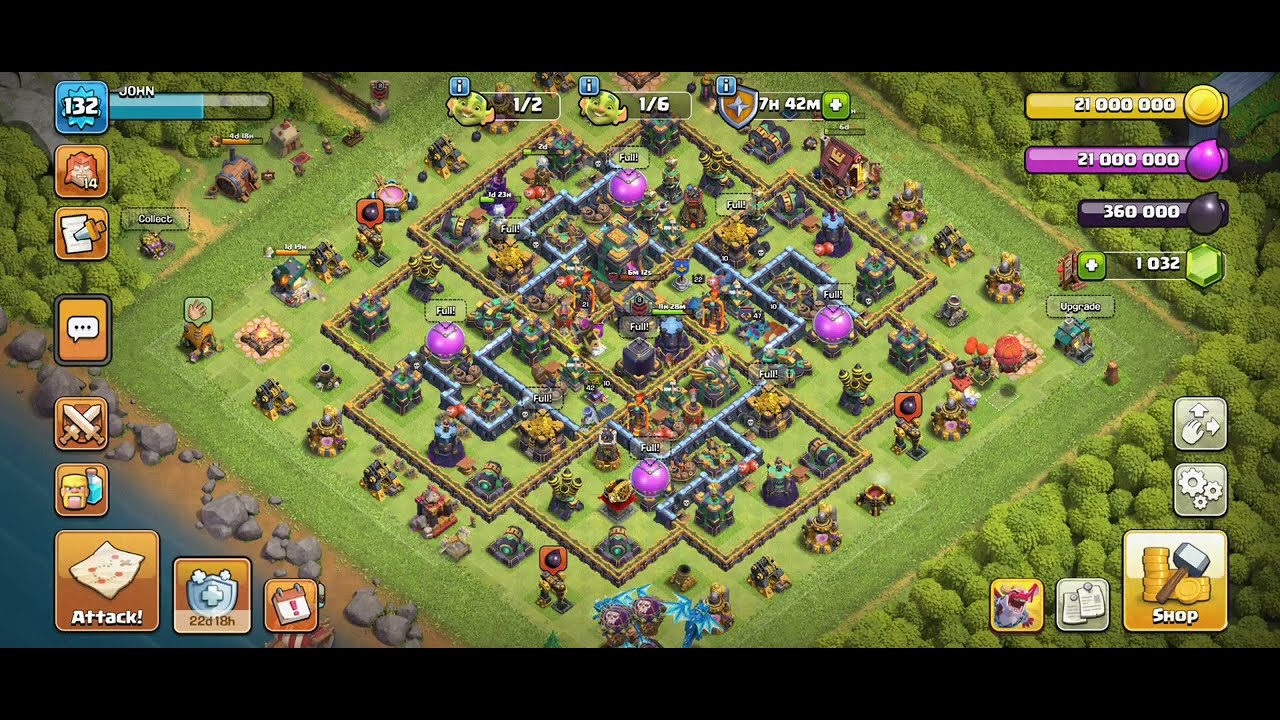 Attack on max level 14 base !!! Revenge attack on level 14 base🔥🔥💪#coc #clashroyale #clashofclans 