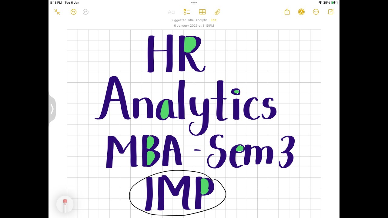 HR Analytics IMP Questions for Exam ( MBA - Semester 3)