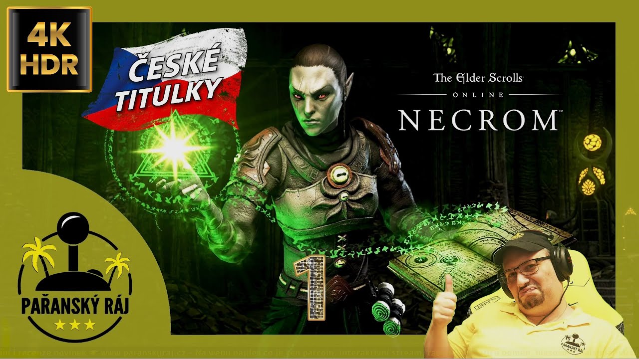 The Elder Scrolls Online - Necrom | #1 Gameplay / Let's Play s če&scaron;tinou | PC - Ultra | CZ 4K60 HDR