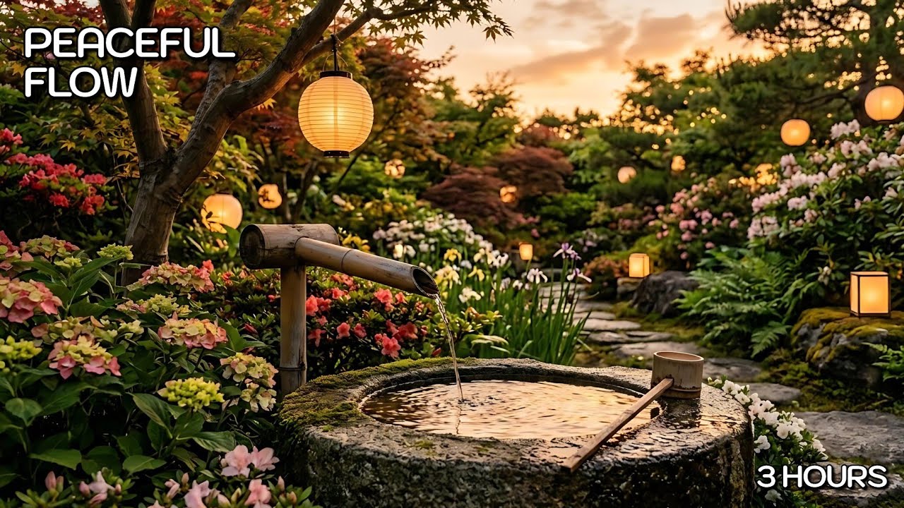 🌸 Peaceful Flow | Zen Piano Music for Stress Relief (3 Hours)