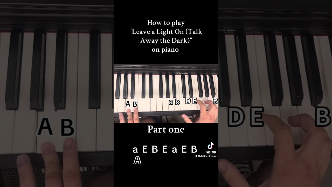 How to play Leave A Light On by Papa Roach on piano