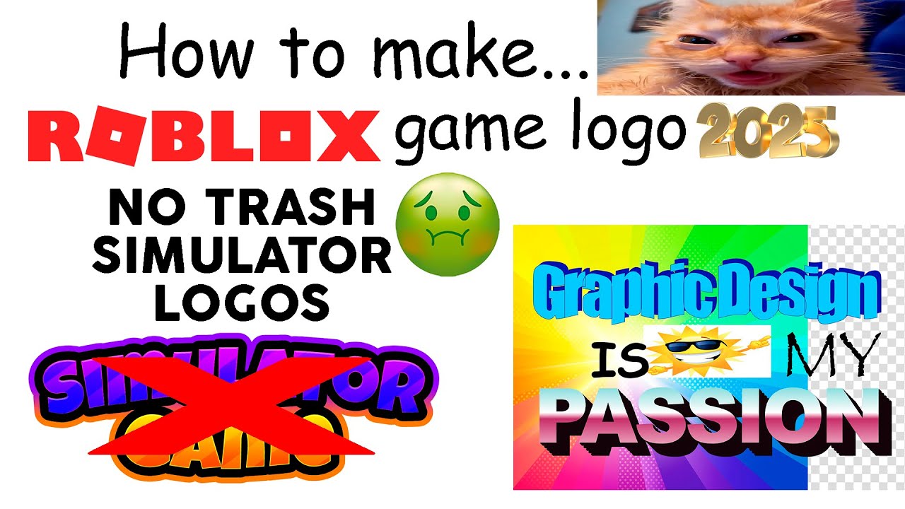 How to make a COOL Roblox game logo 2025 (no cartoony logo bs)