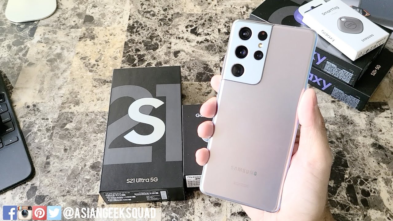 Day 0 - Unboxing the Samsung Galaxy S21 Ultra 5G in Phantom Silver from T-Mobile