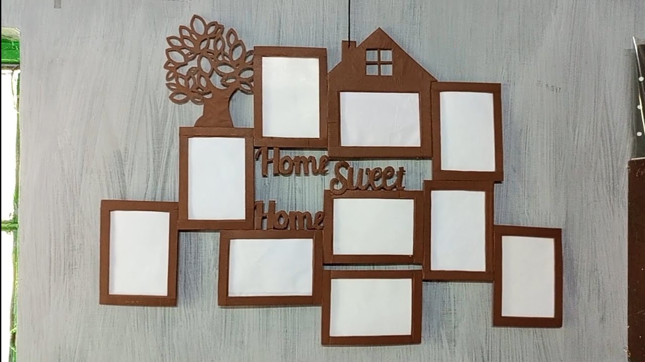 How To Make Photo Frame With Cardboard | Photo Frame Kaise Banaye | Cardboard - DIY | @kscrafts