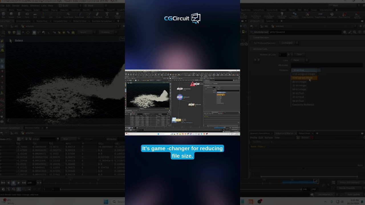 Quick Tip - How to Compress Particle Simulations in Houdini for Efficient Workflow #houdinifx