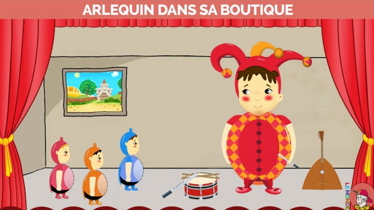 Le Monde d'Hugo - Arlequin dans sa boutique