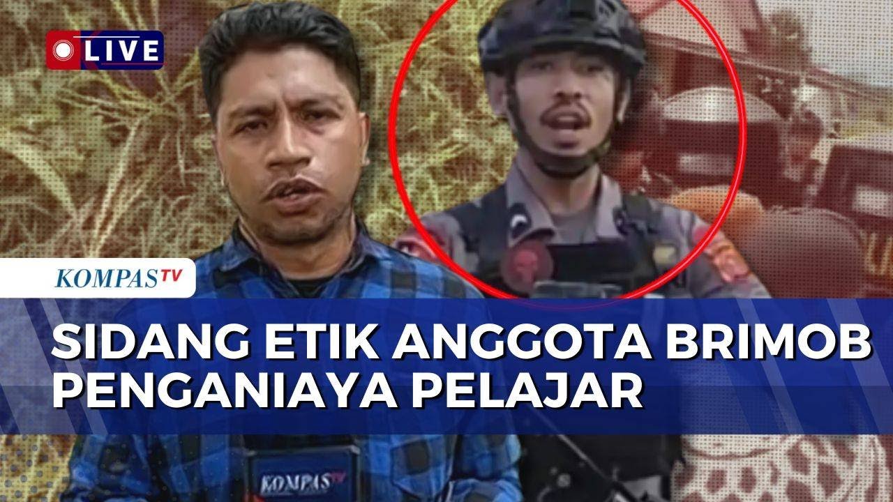 Anggota Brimob Penganiaya Pelajar hingga Tewas di Tual Jalani Sidang Etik | KOMPAS SIANG
