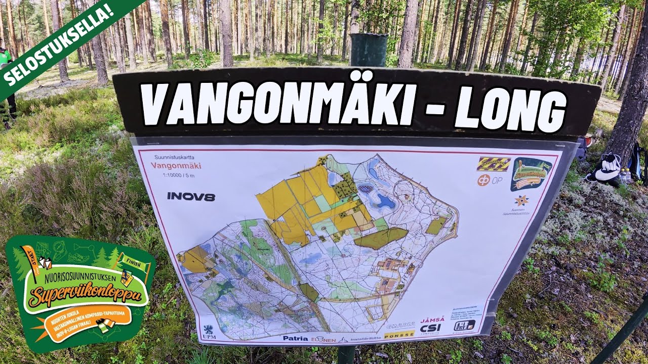 🗺️🌲Kansallinen pitk&auml;matka - Vangonm&auml;ki | 📹Suunnistus Selostuksella!