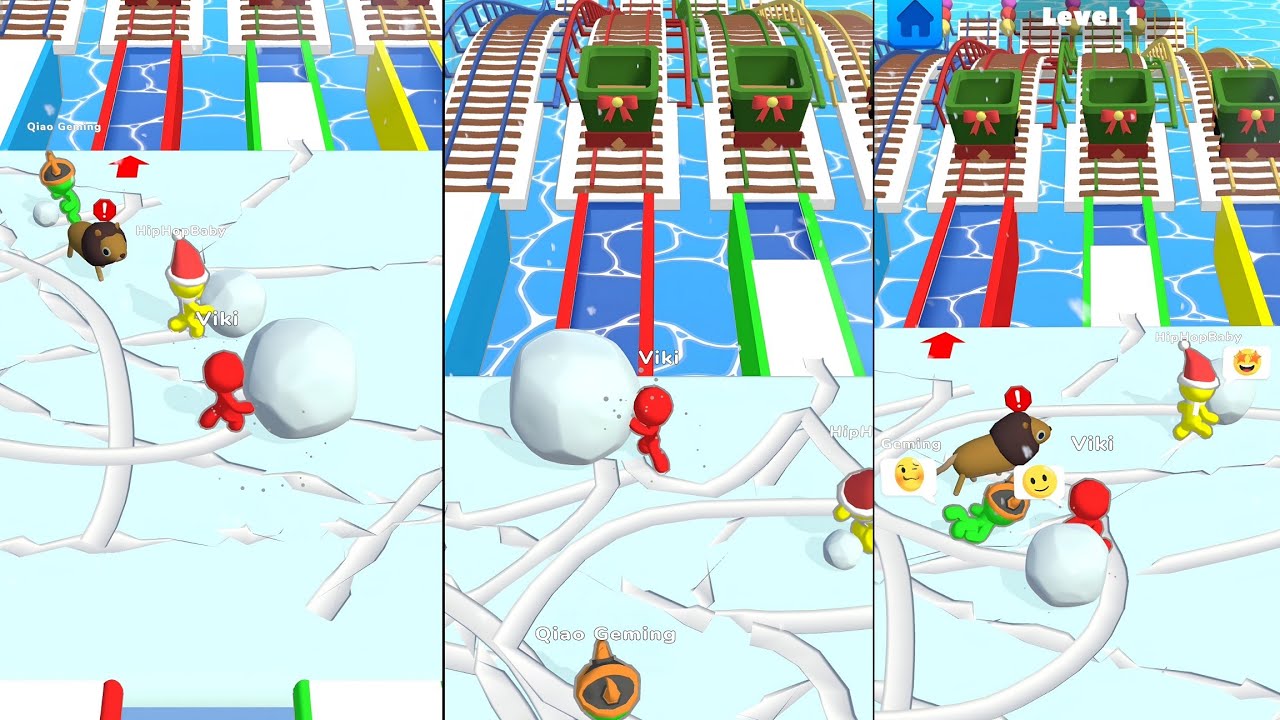 Snow Racing 3D running funny Game Amazing Fun video 