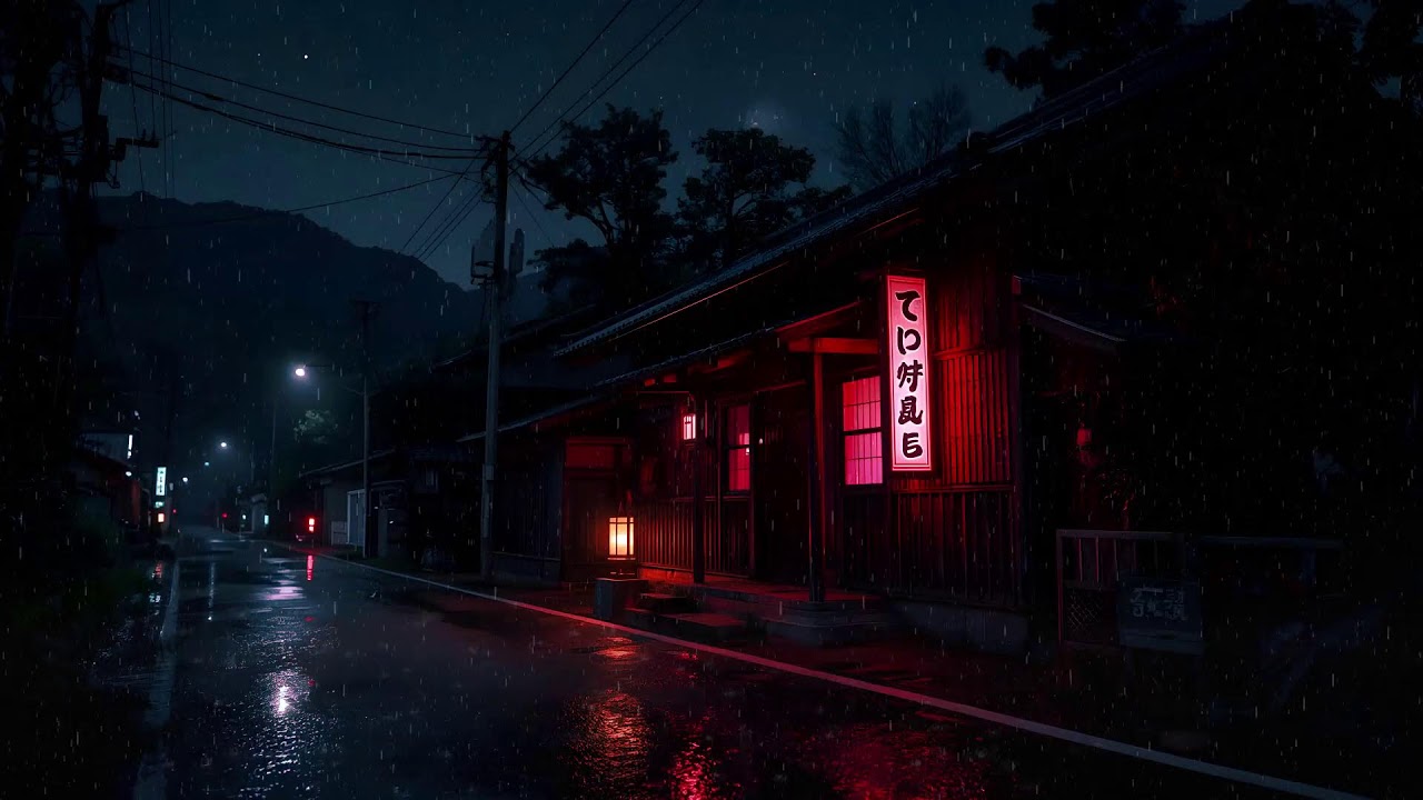 Lofi Tokyo night vibes : calm rain chillhop for focus & relaxation