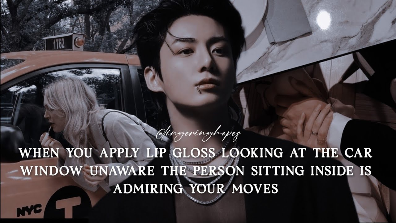 When you apply lip gloss looking at the car window unaware - one-shot