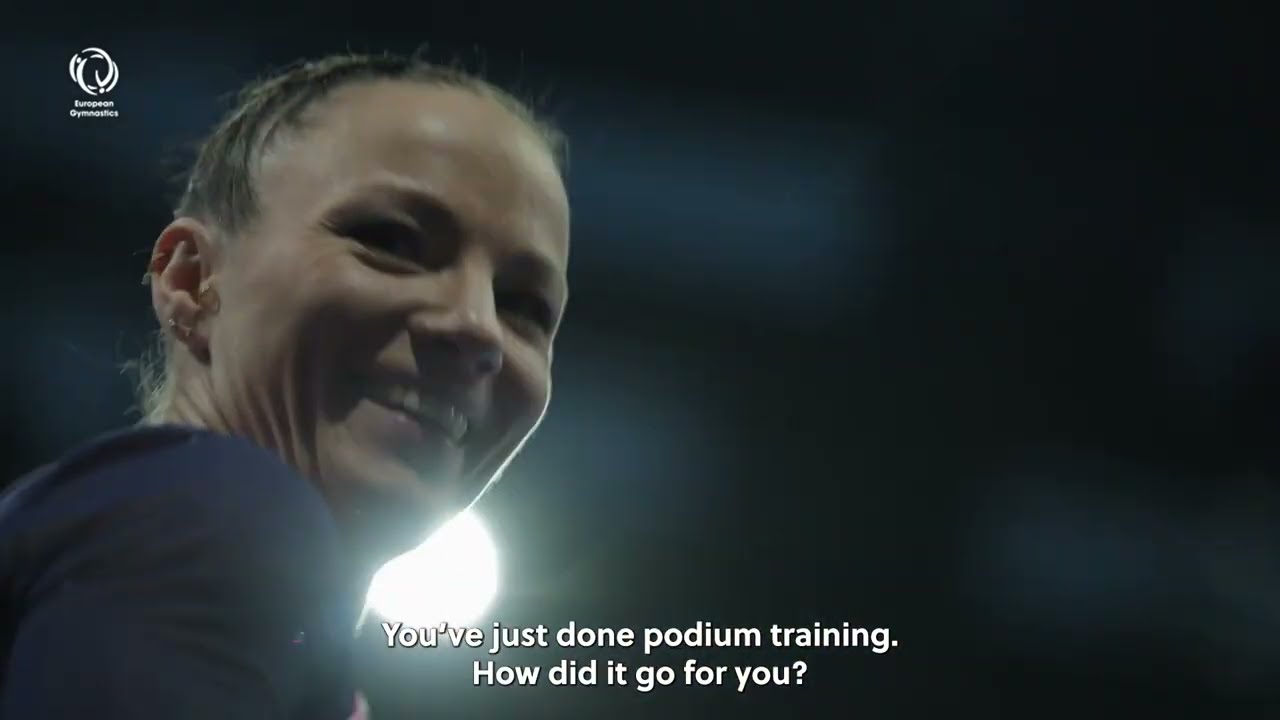 2025 Artistic Europeans - Marta Pihan-Kulesza (POL) interview after podium training
