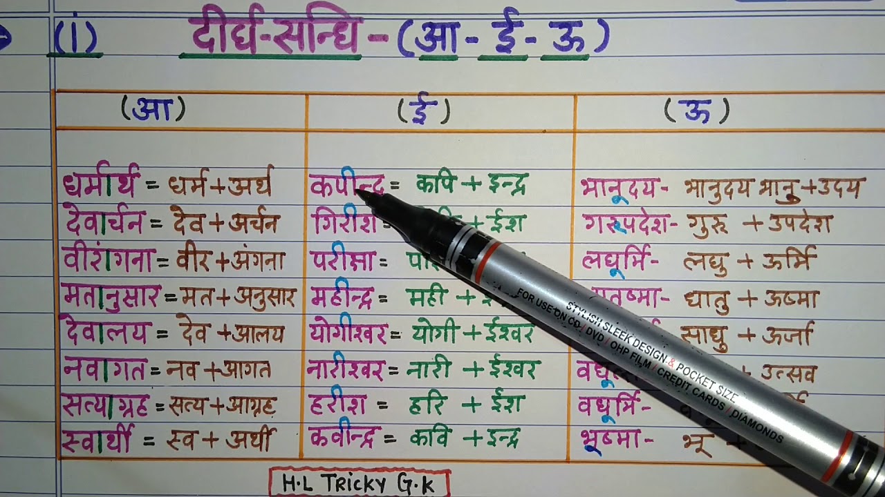 Hindi grammar- दीर्घ संधि को पहचानने का सबसे आसान ट्रिक
