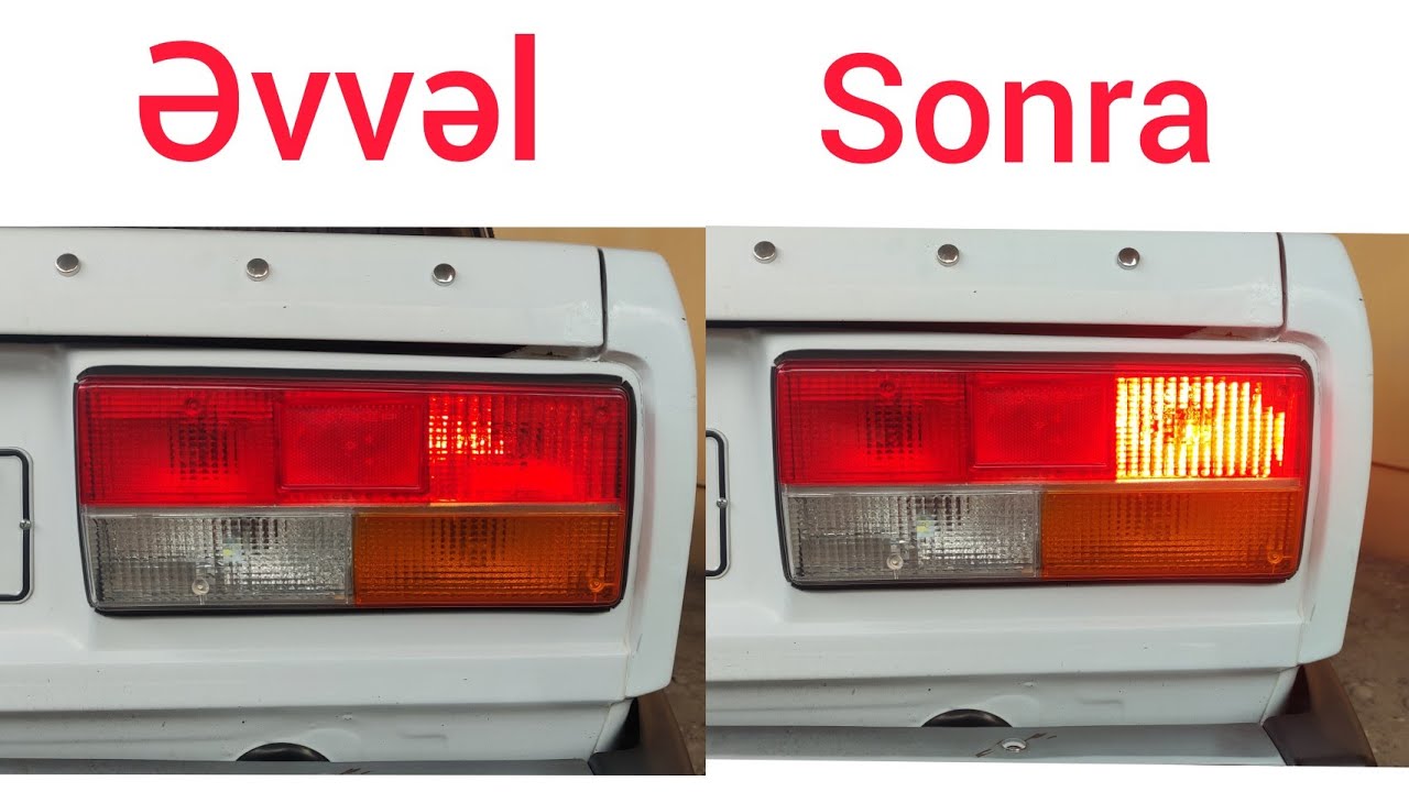 VAZ 2107 arxa duman işıqları potvorniklə birgə yandırmağin üsulu.