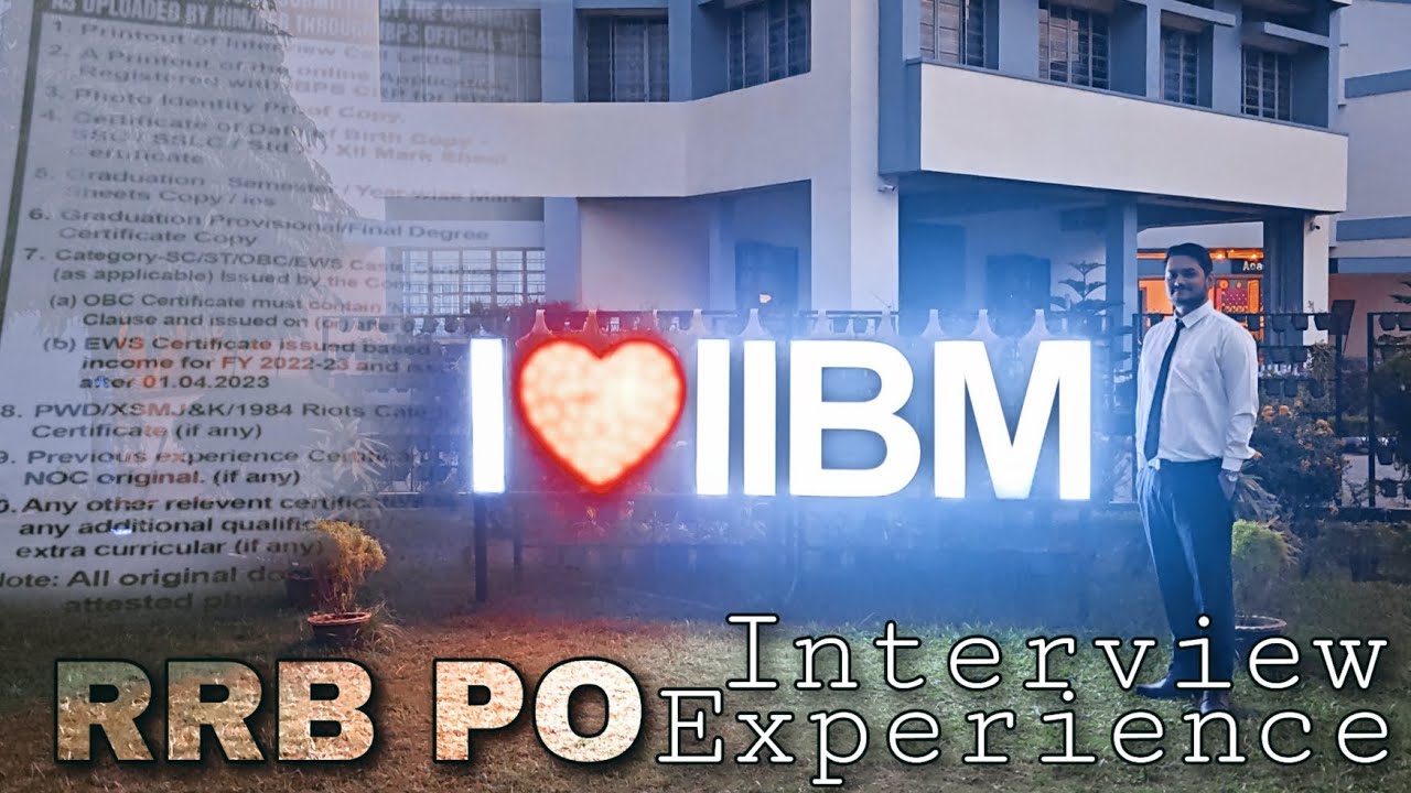My RRB PO Interview Experience | IIBM Guwahati, Assam | 9th November 2023 | Major Mistakes I made