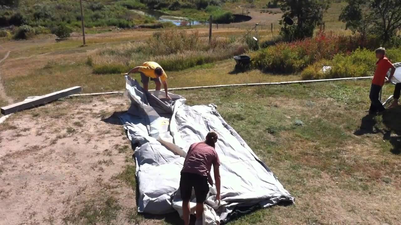 How to fold a Davis Tent (canvas wall tent)