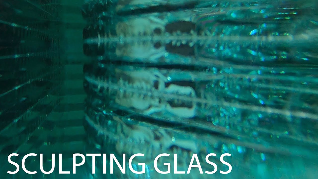 CUTTING CIRCLES in GLASS |  AMAZING GLASS ART | SCULPTING a GLASS EGG