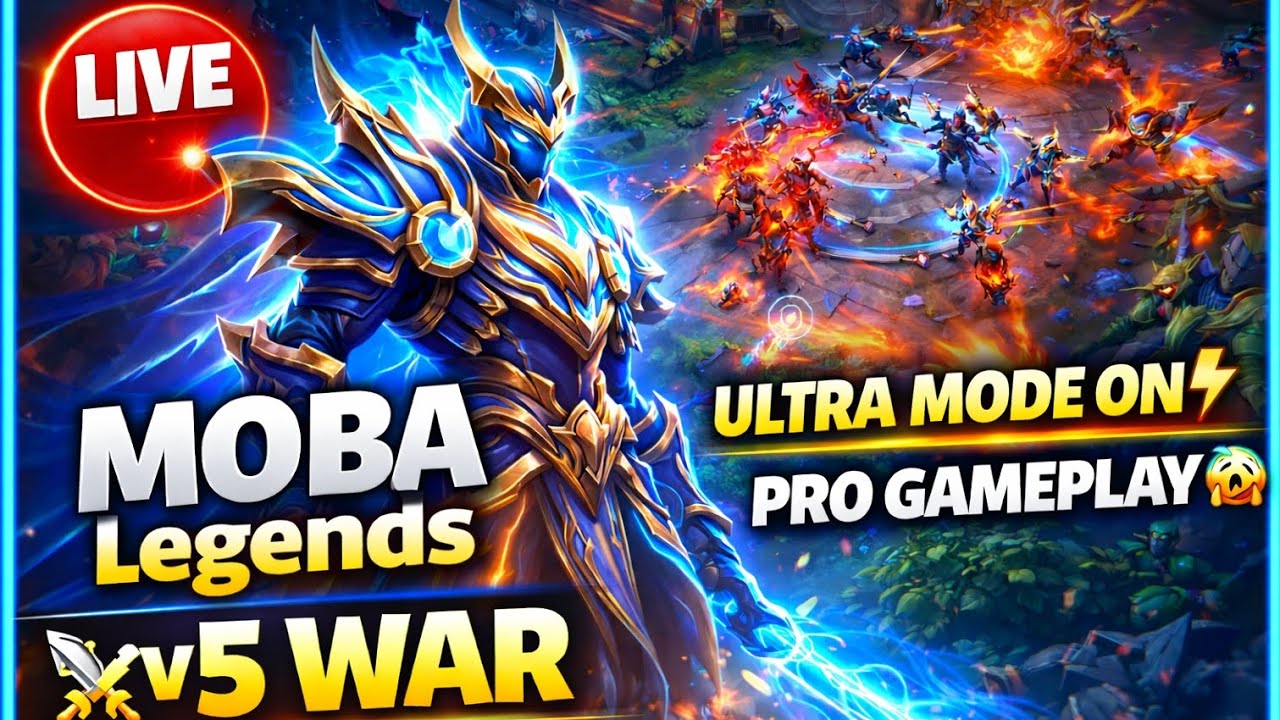🔴 LIVE – MOBA Legends 5v5 Epic Battle | @Ultrashotgaming-q2h  daily update viral video 📸