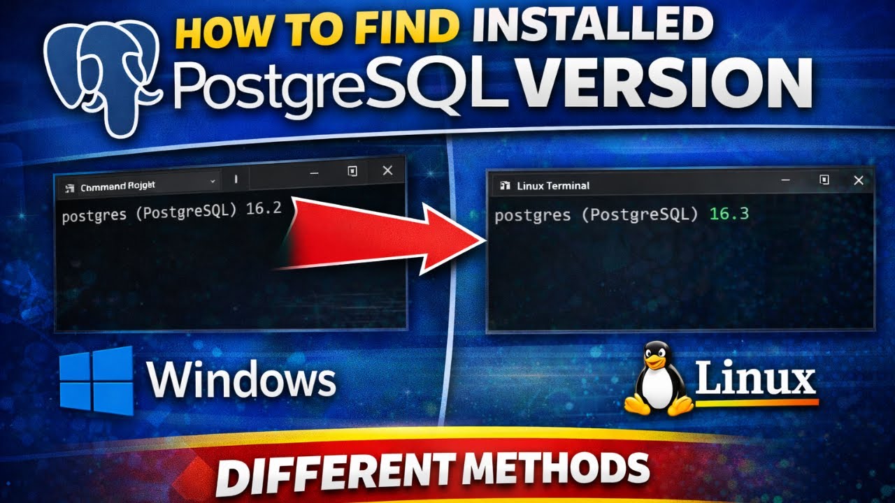 Как узнать установленную версию PostgreSQL в Windows и Linux &mdash; от командной строки до графических...
