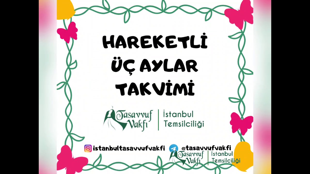 &Ccedil;ocuklar İ&ccedil;in Hareketli &Uuml;&ccedil; Aylar Takvimi