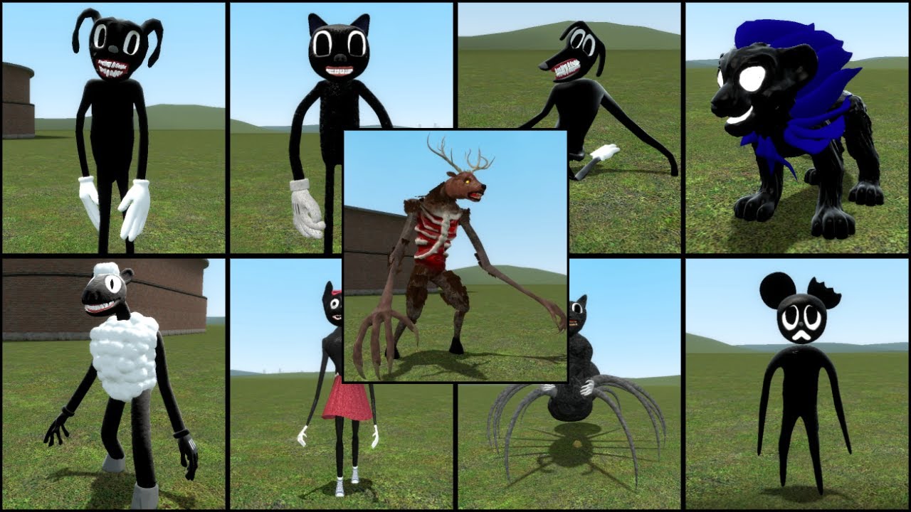 WENDIGO vs CARTOON MONSTERS in Garry's Mod GMod