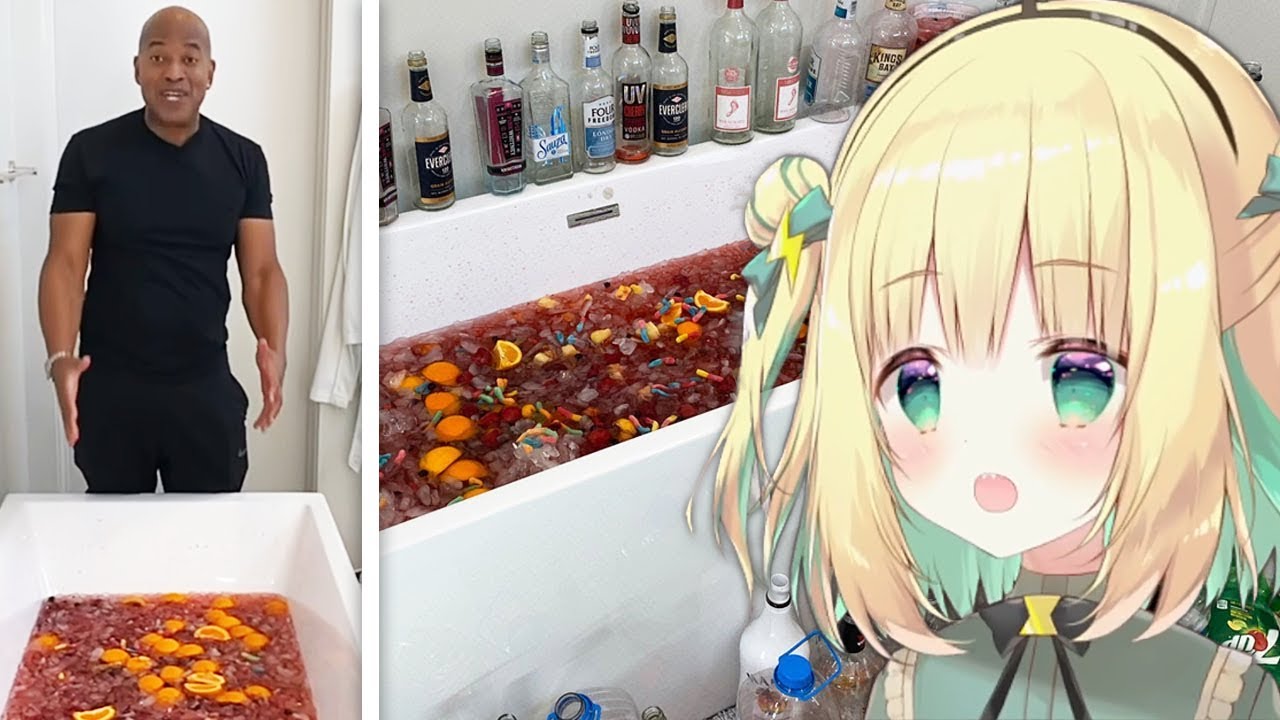 ⚡Bathtub Jungle Juice | Pikamee Reacts to Tipsy Bartender