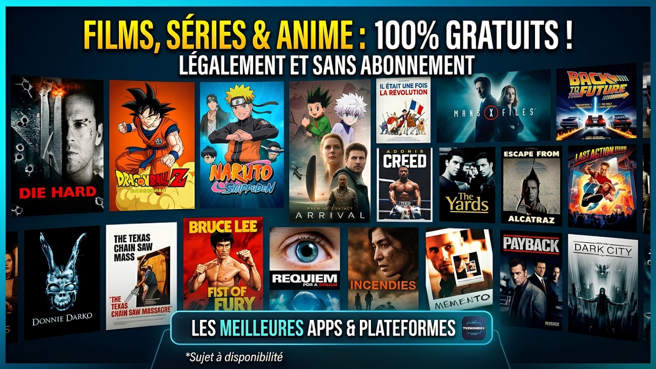 10 Applications GRATUITES pour regarder des films, s&eacute;ries, TV, anime ...