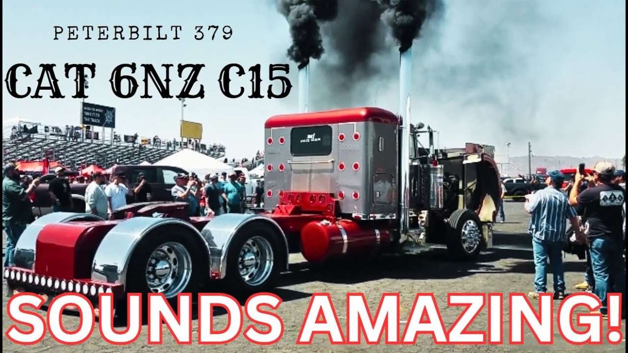 Powerful Peterbilt 379 | Choppy Idle + Revs | Shutdown | Drag Race