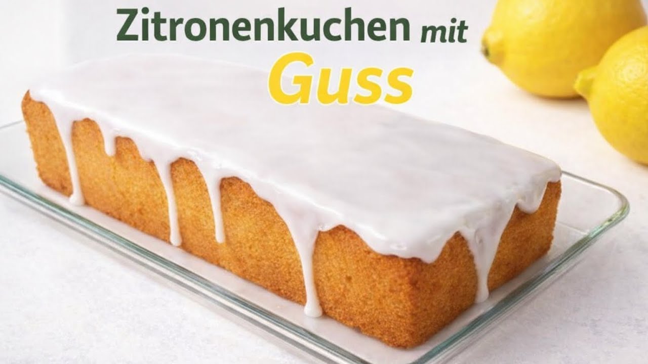  Saftiger Zitronenkuchen mit Guss 