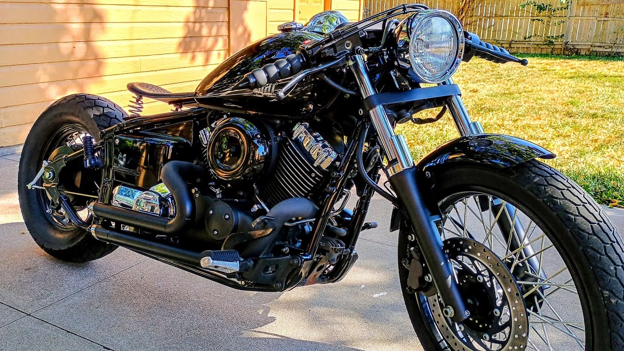 Yamaha V-Star 650 Cafe Bobber Build / Start to Finish / Cheap Budget Project