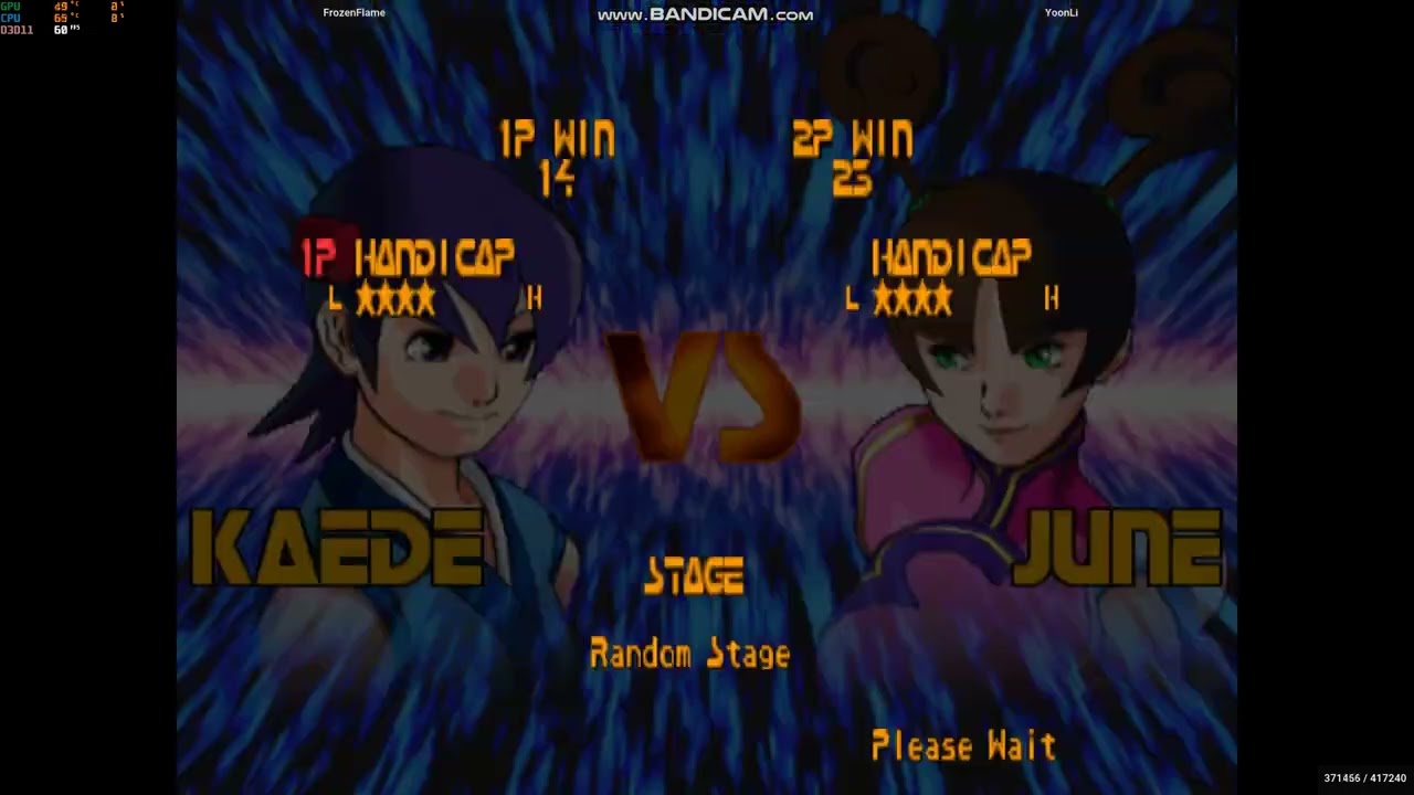 Plasma Sword (スターグラディエイター2) matches 220507 Kaede vs June [Fightcade]