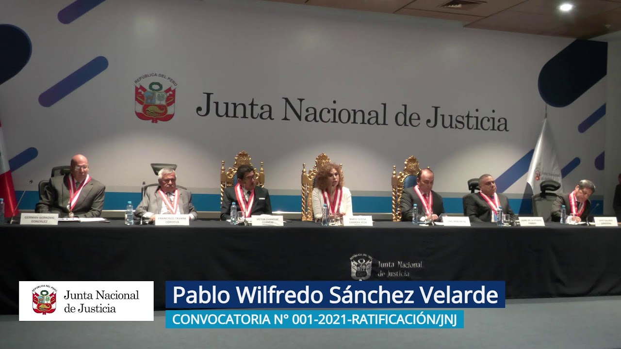 #Envivo | Informe oral - Pablo Sanchez Velarde - Convocatoria N° 001-2021-RATIFICACIÓN/JNJ